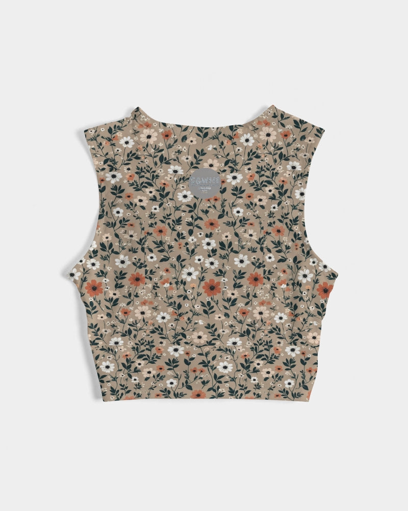 Busy and pretty Women's All-Over Print Twist-Front Tank