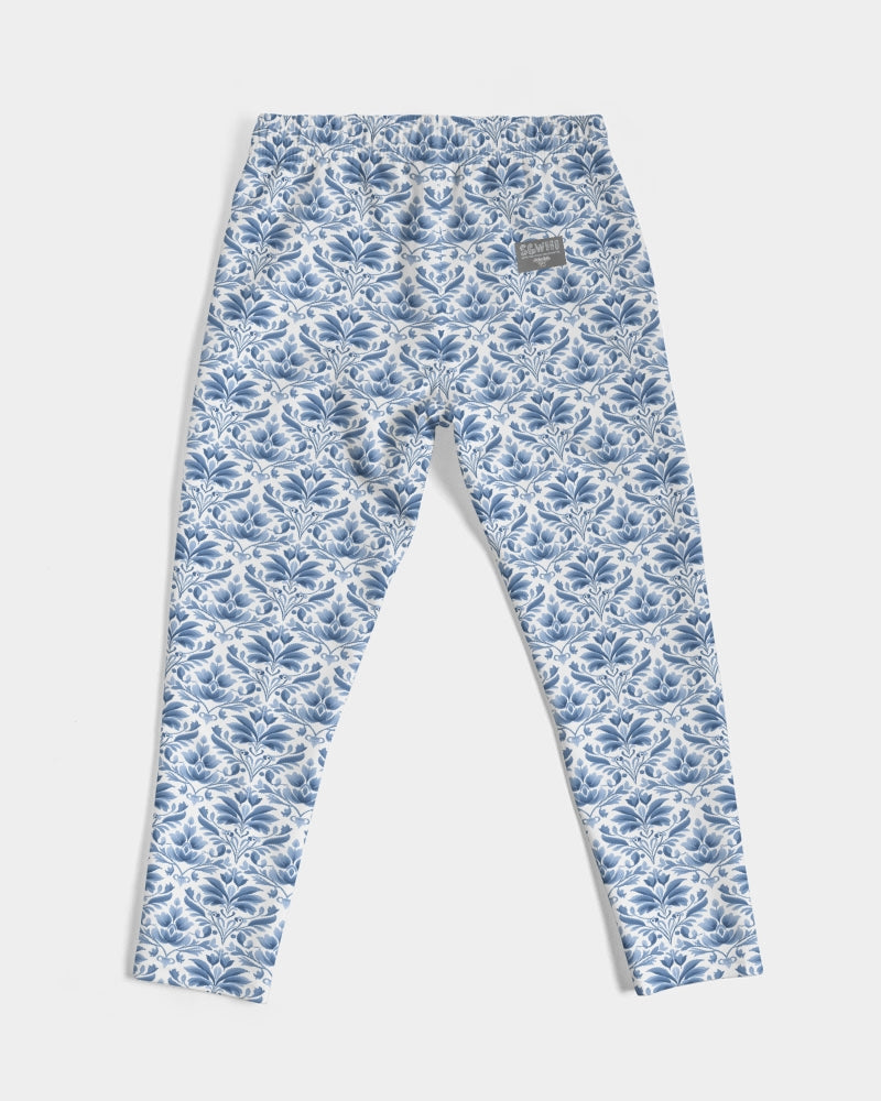 light blue Royal patten Men's All-Over Print Joggers