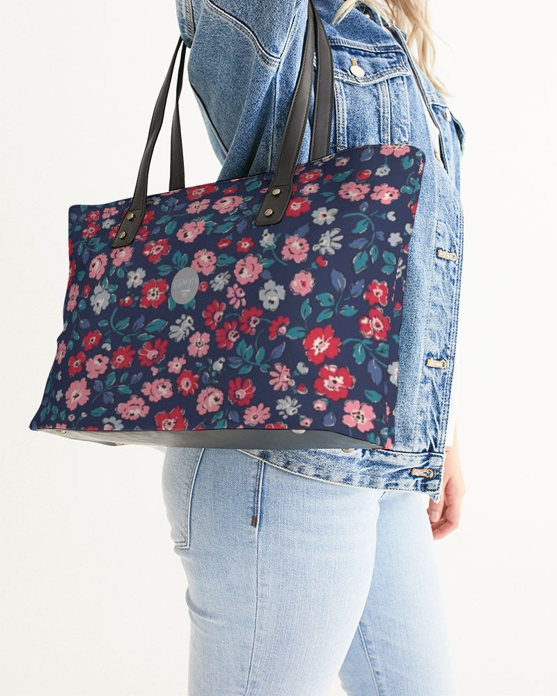 Midnight blue pretty glance. Stylish Tote