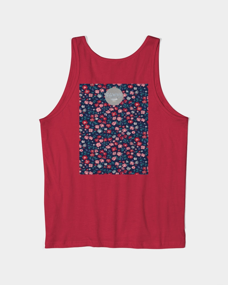 Midnight blue pretty glance. Unisex Jersey Tank | Bella + Canvas