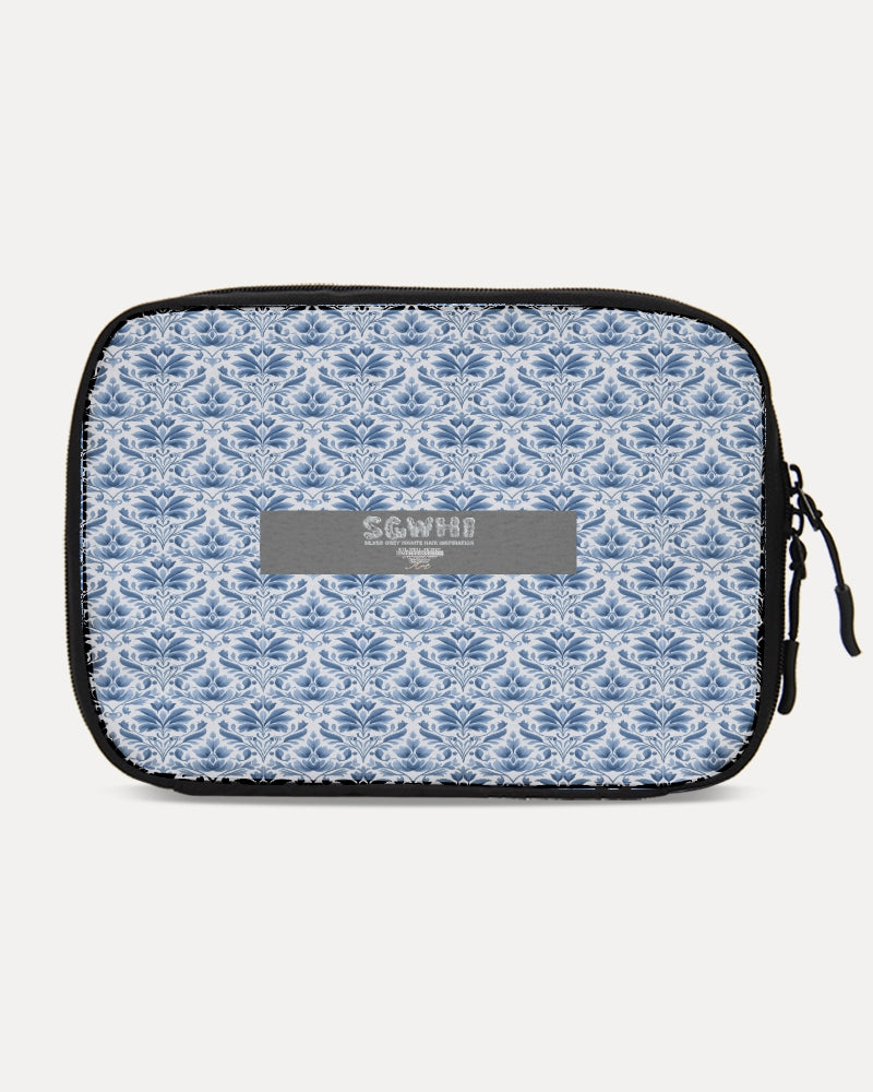 light blue Royal patten Large Travel Organizer