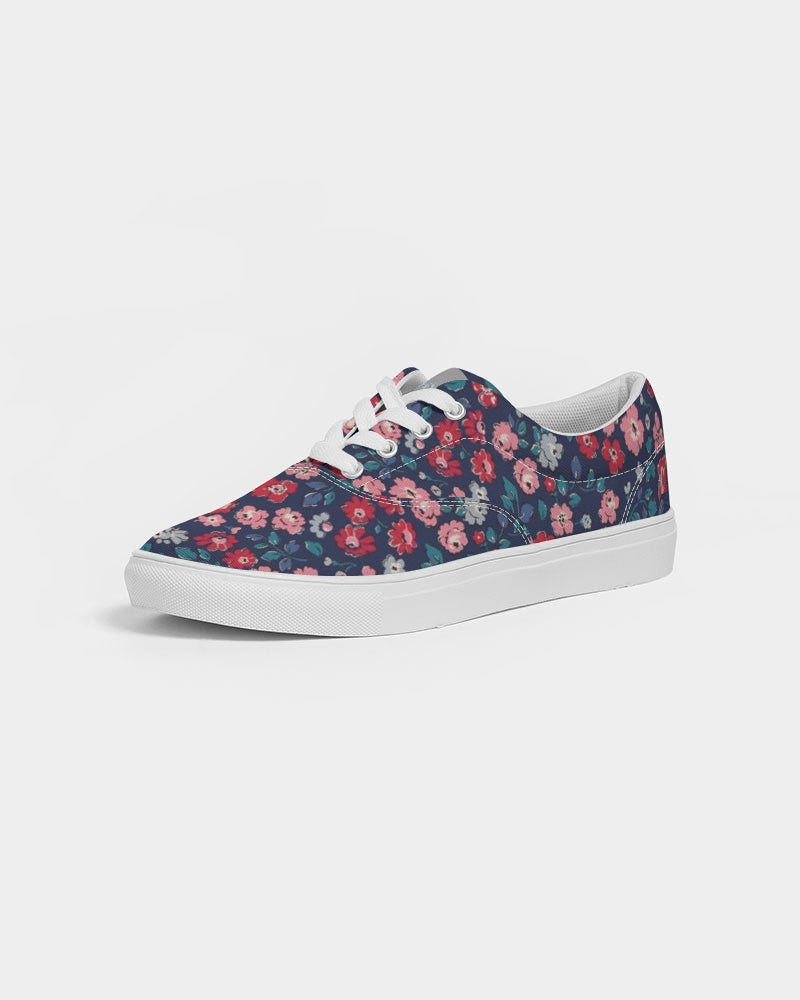 Midnight blue pretty glance. Women's Lace Up Canvas Shoe