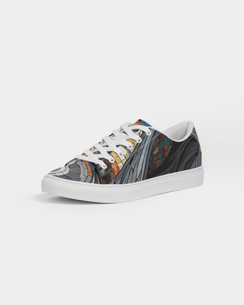 Beautiful Mosaic White Sister Women's Faux-Leather Sneaker
