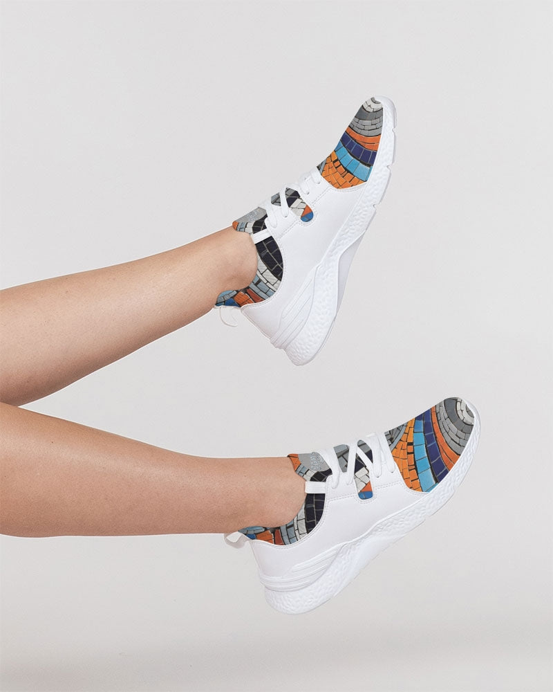 Beautiful Mosaic White Sister Women's Two-Tone Sneaker