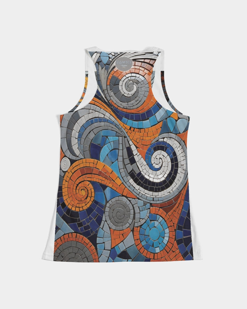 Beautiful Mosaic White Sister Women's All-Over Print Tank