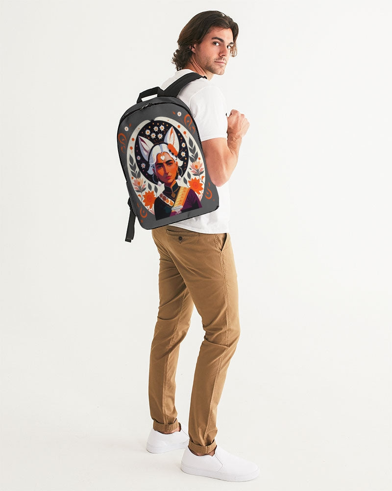 Indian Silver fox Large Backpack