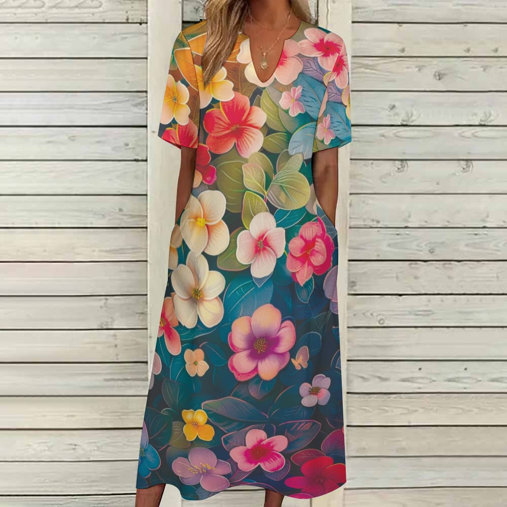 7-point sleeve dress