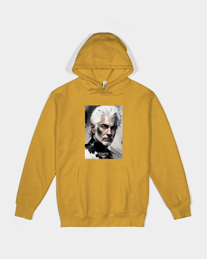 White silver grey fox King Unisex Premium Pullover Hoodie | Lane Seven