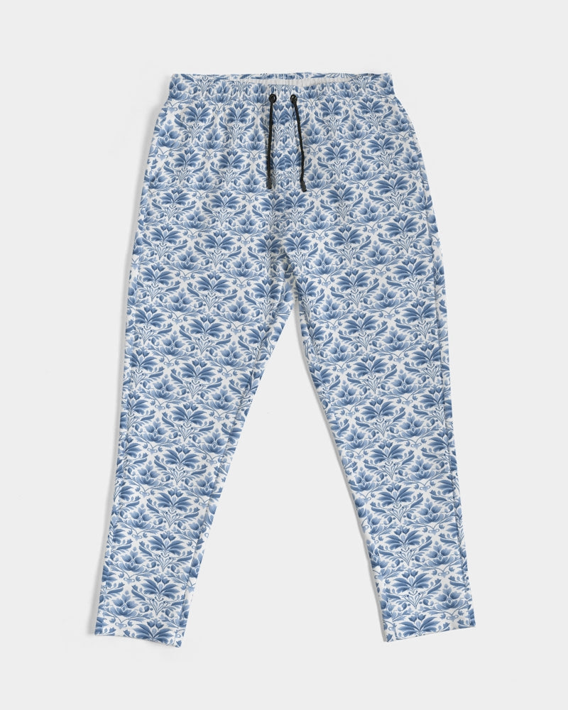 light blue Royal patten  Men's All-Over Print Joggers