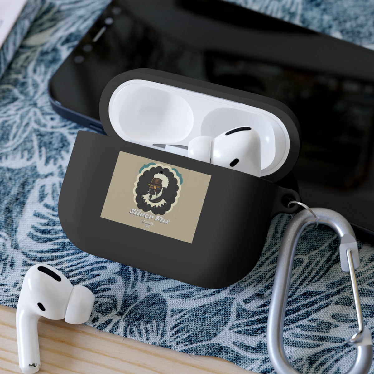 Black gentleman Silverfox AirPods and AirPods Pro Case Cover
