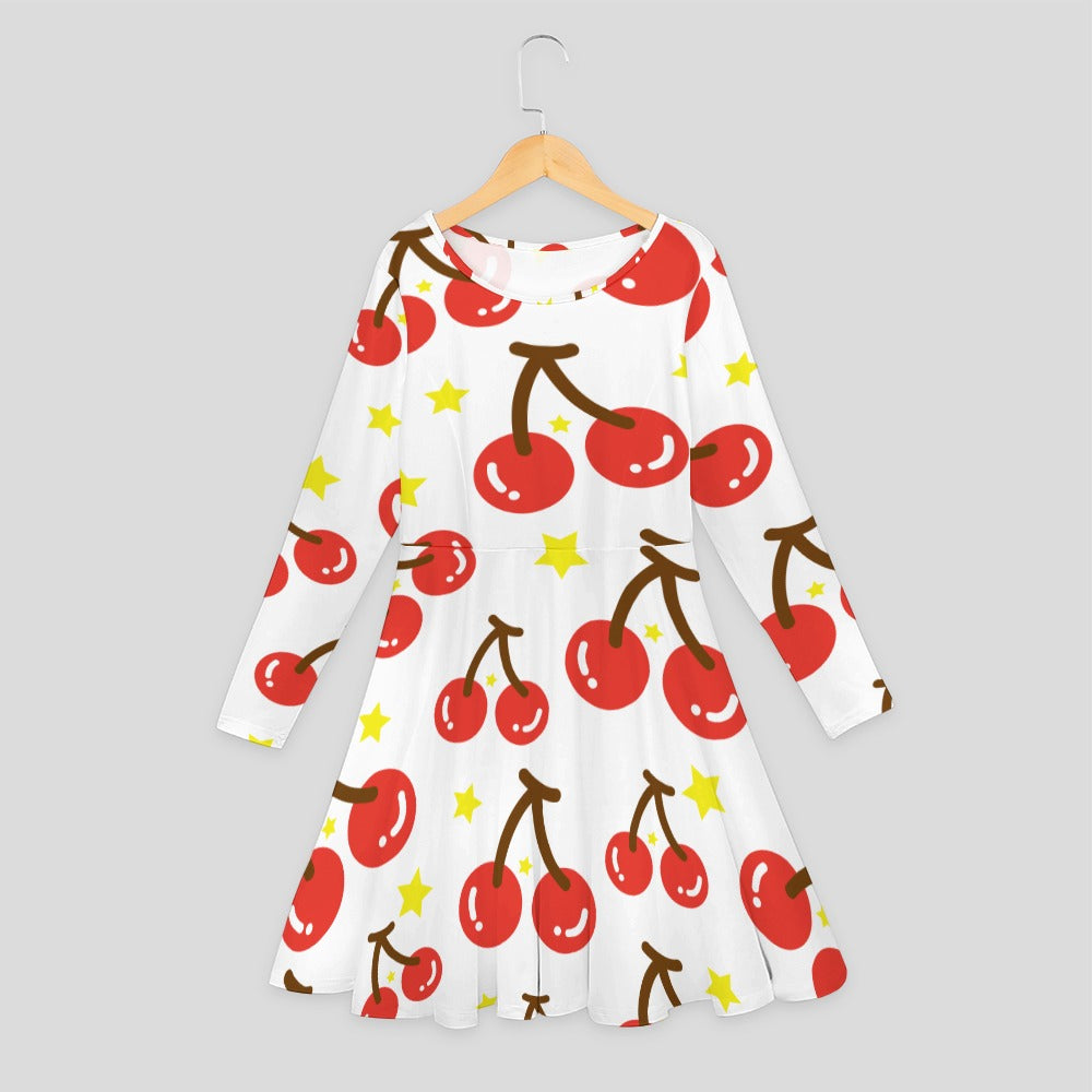 Girls' long sleeve dress