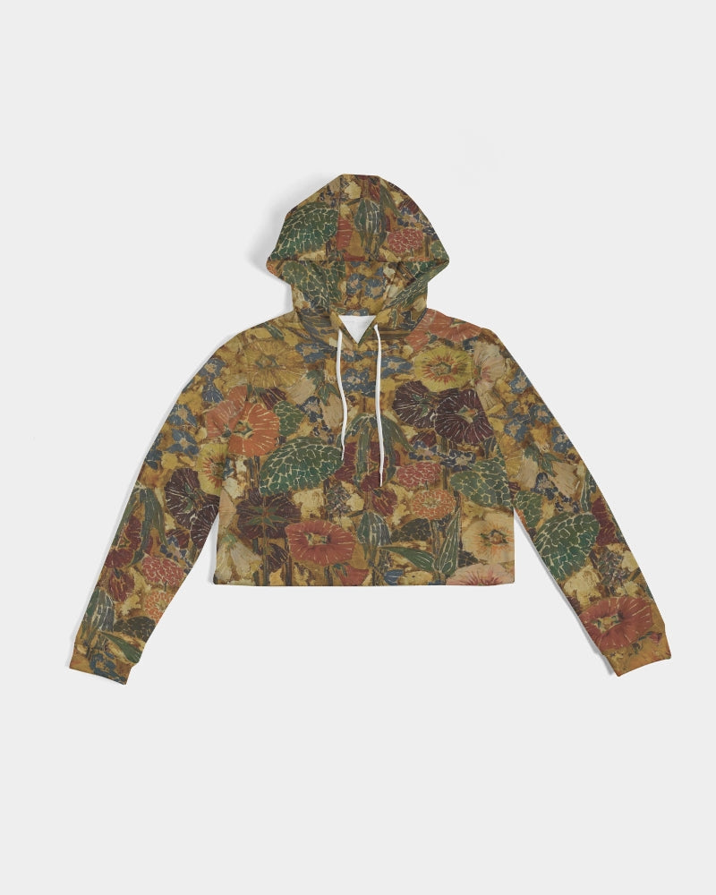 Autumn play Women's All-Over Print Cropped Hoodie
