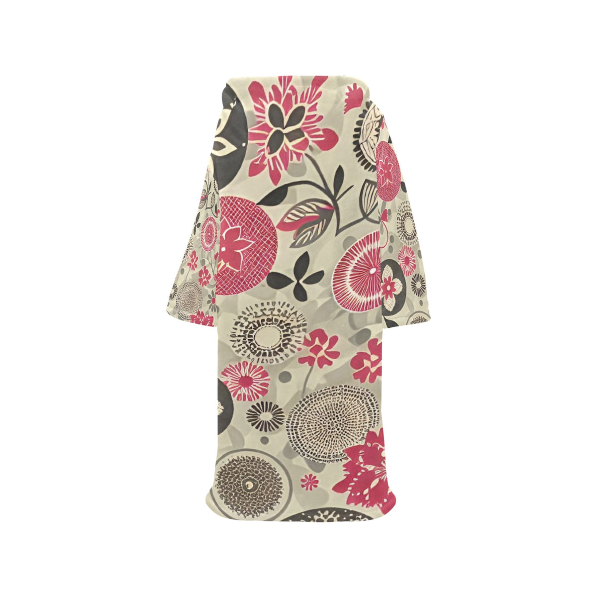 Blanket Robe with Sleeves for Adults