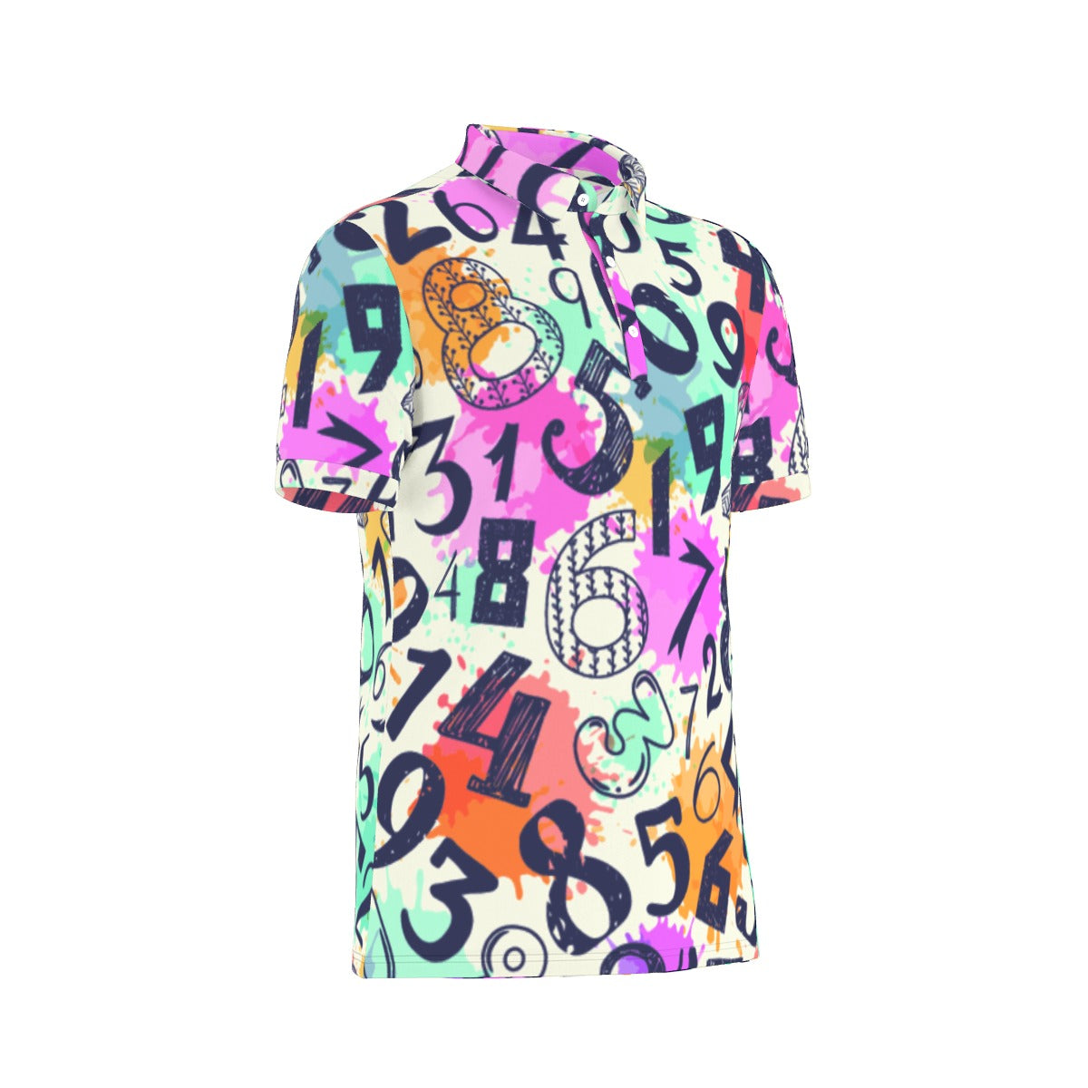 All-Over Print Men's Stretch Polo Shirt