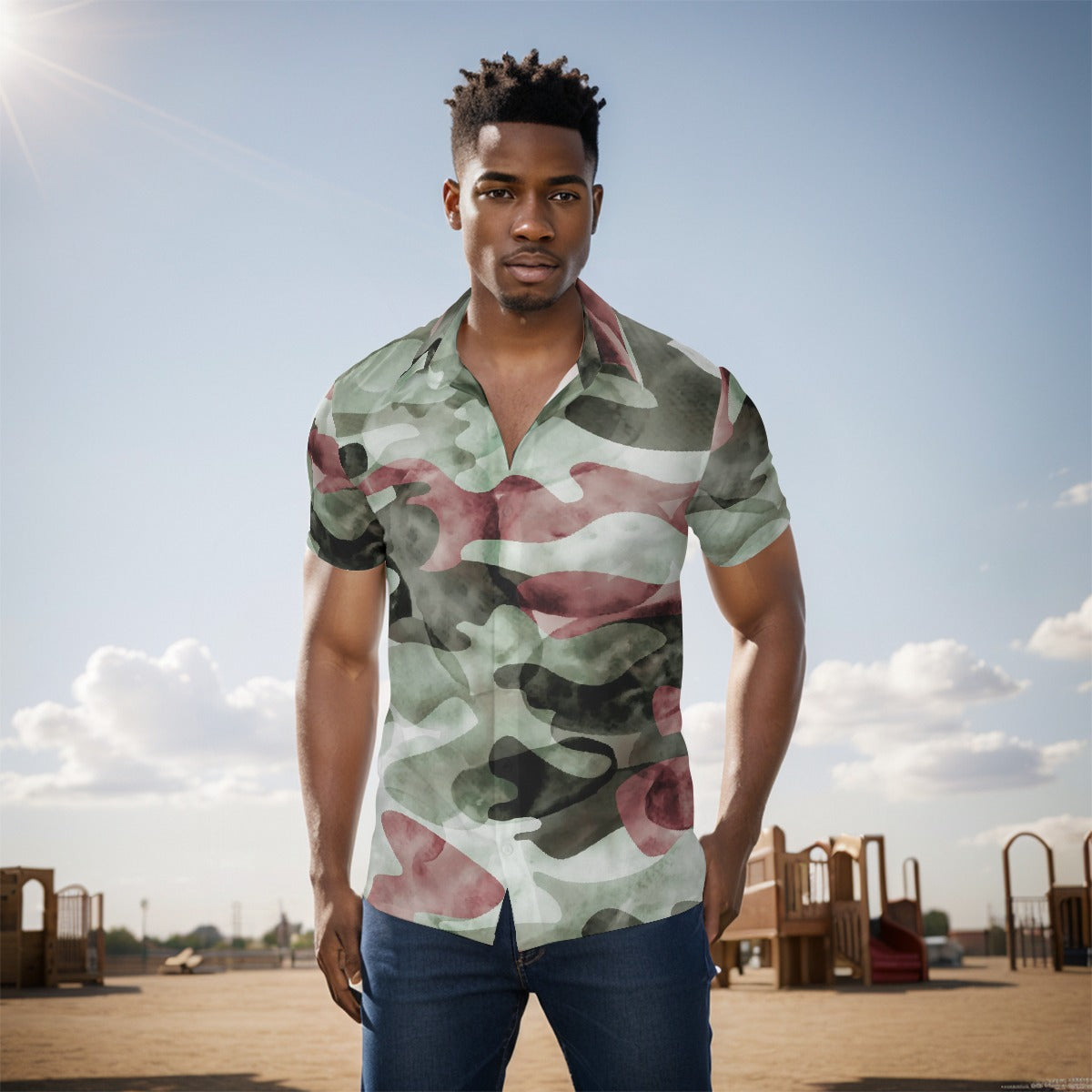 All-Over Print Men's short sleeve Shirt