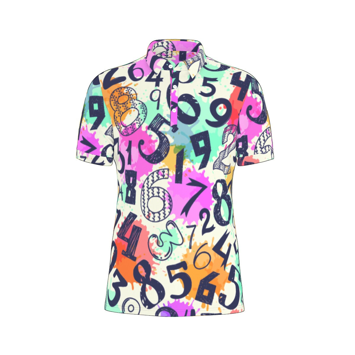 All-Over Print Men's Stretch Polo Shirt