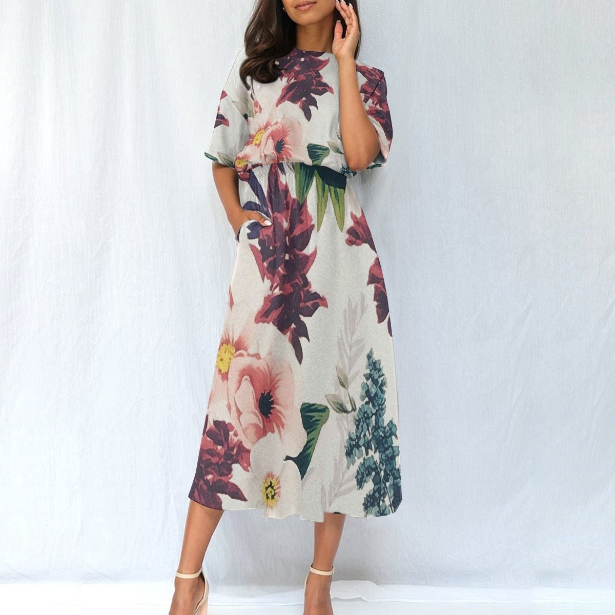 All-Over Print Women's Elastic Waist Dress