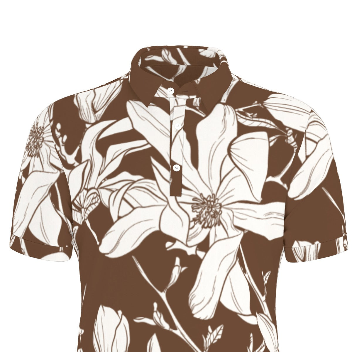 All-Over Print Men's Stretch Polo Shirt