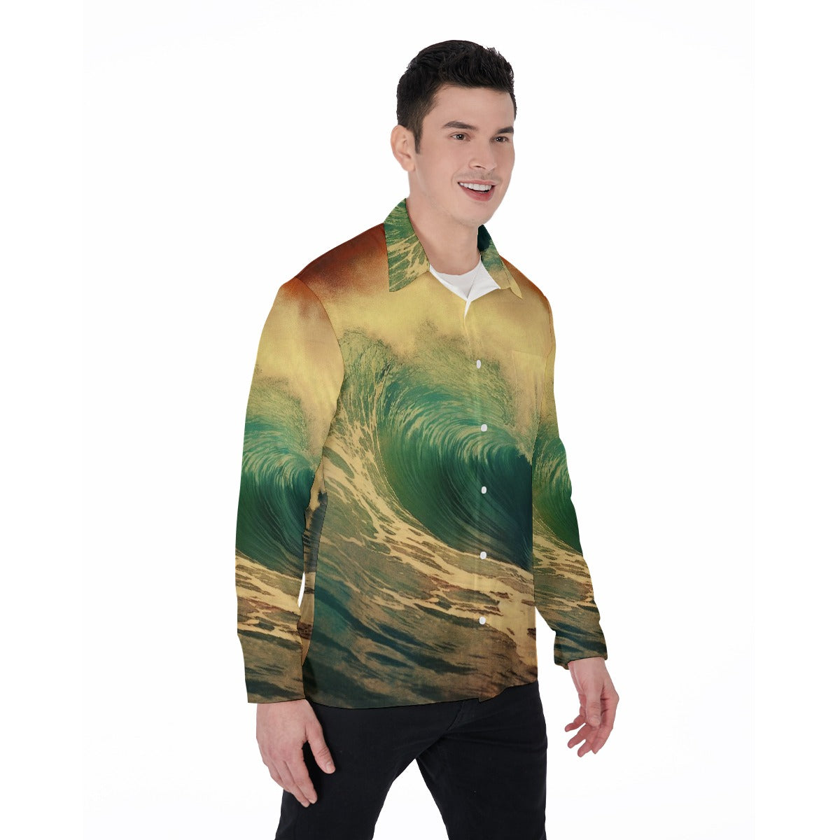 All-Over Print Men's Long Sleeve Shirt