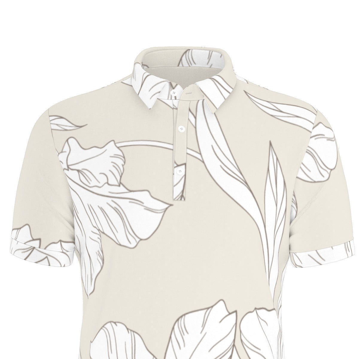 All-Over Print Men's Stretch Polo Shirt