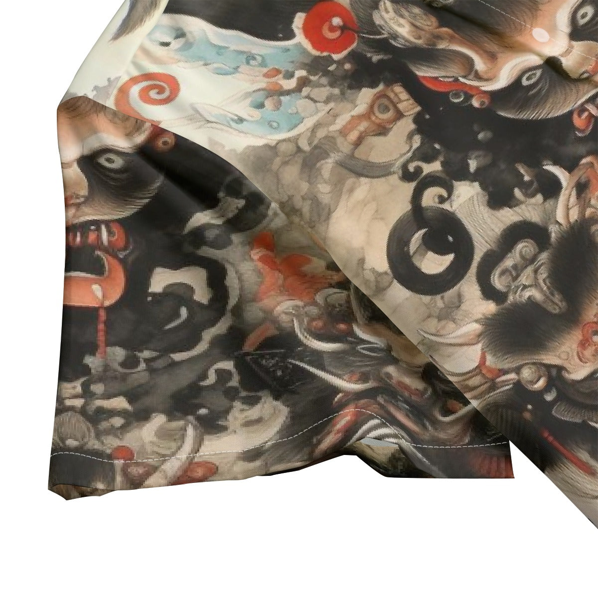 All-Over Print Men's Hawaiian Shirt With Button Closure