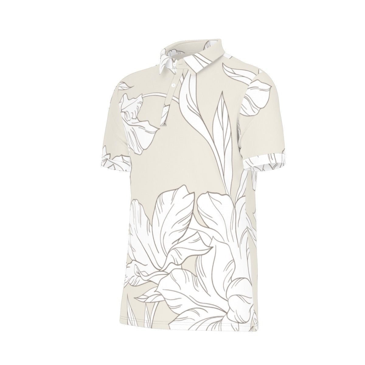All-Over Print Men's Stretch Polo Shirt