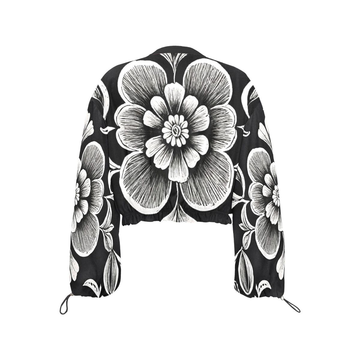 Women's Chiffon Cropped Jacket (Model H30)