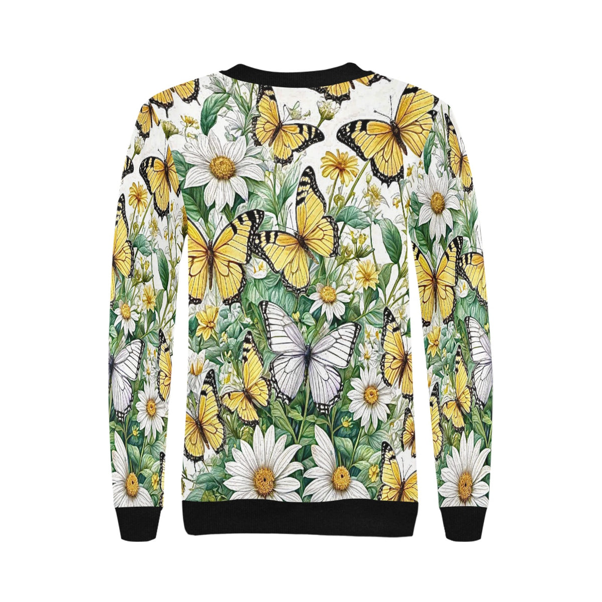 Women's Rib Cuff Crew Neck Sweatshirt (H34)