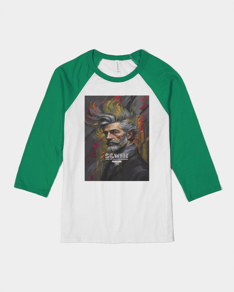 White Knight, Three-Quarter Sleeve Baseball Tee | Bella + Canvas
