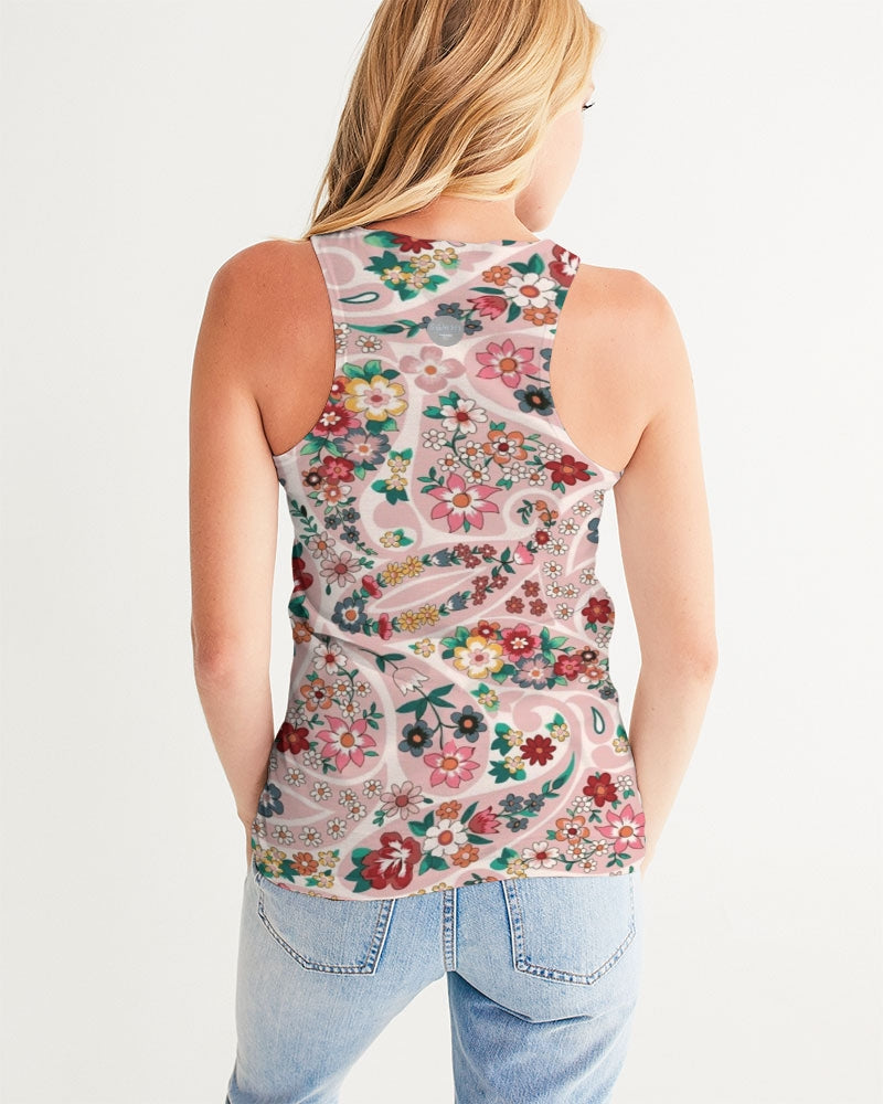 Pink abstract Pretty Sisters Women's All-Over Print Tank