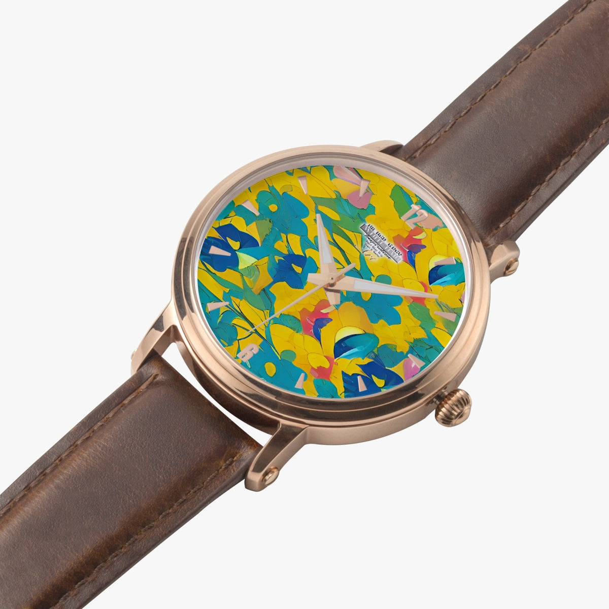 Silver grey white hair inspiration  Unisex Automatic Watch (Rose Gold)