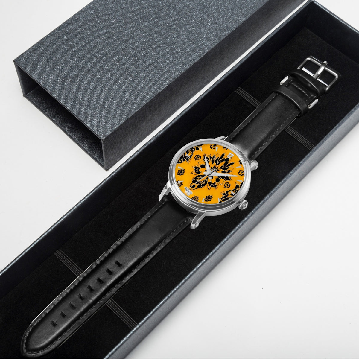 Silver grey White hair inspiration 46mm Unisex Automatic Watch (Silver)