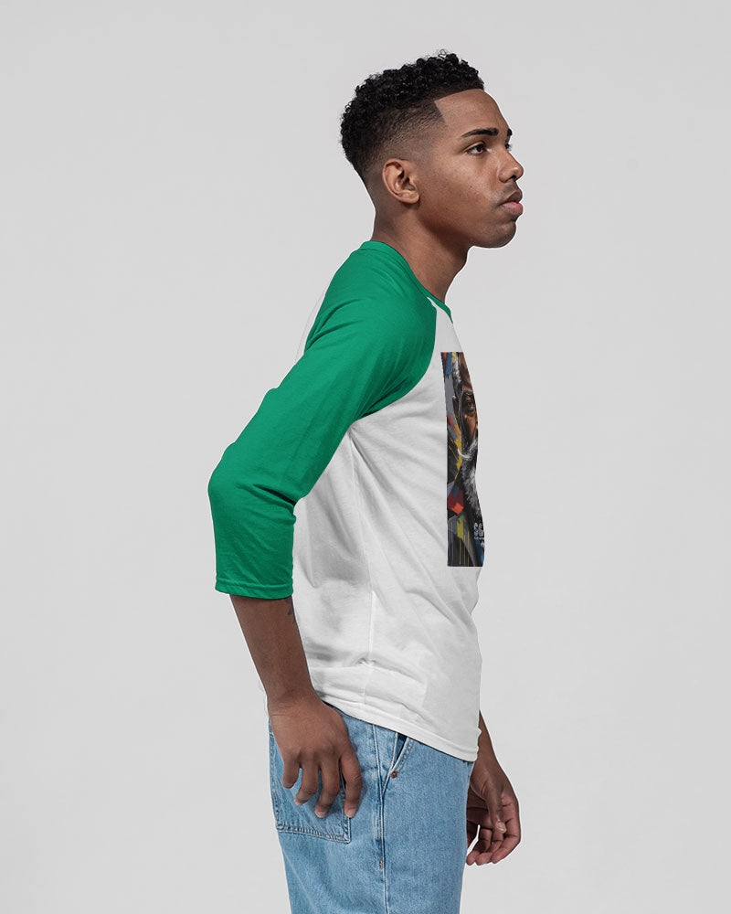 Black Knight Unisex Three-Quarter Sleeve Baseball Tee | Bella + Canvas