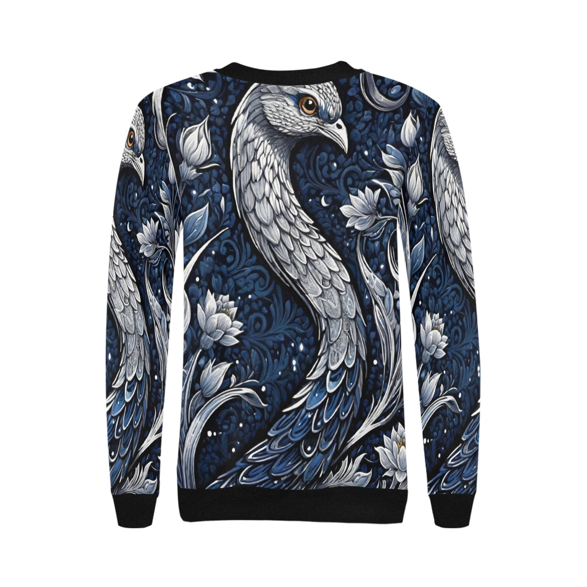 Women's Rib Cuff Crew Neck Sweatshirt (H34)