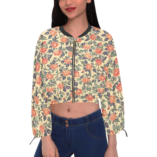 Women's Chiffon Cropped Jacket (Model H30)