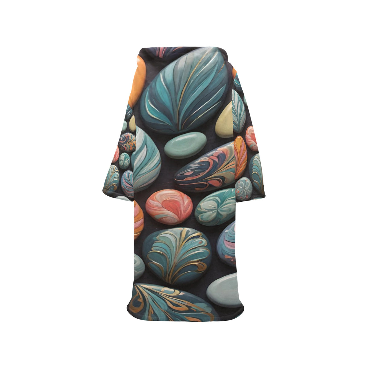 Blanket Robe with Sleeves for Adults