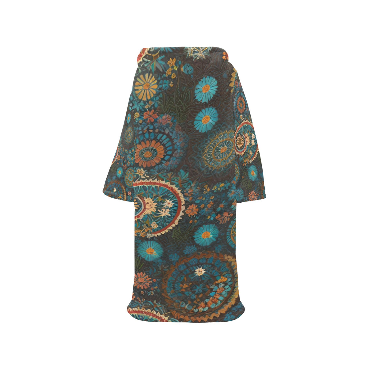 Blanket Robe with Sleeves for Adults