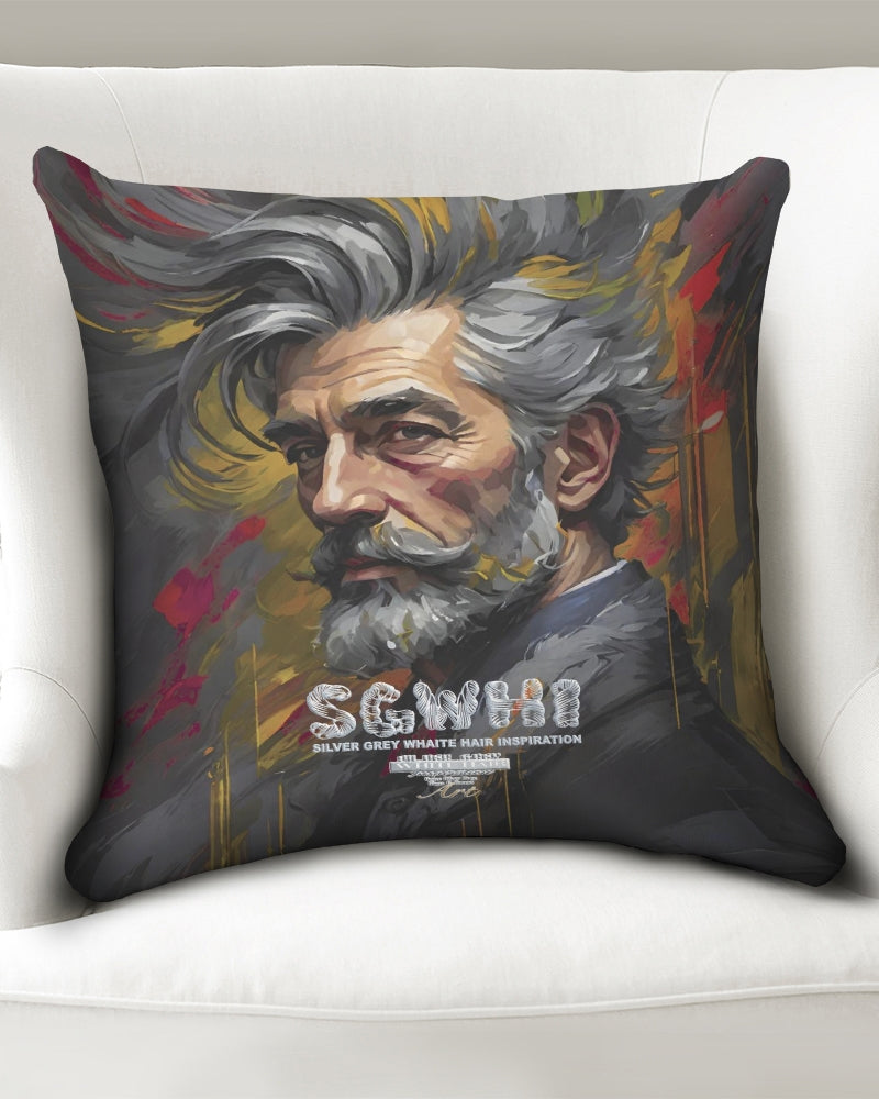 White Knight, Throw Pillow Case 20"x20"