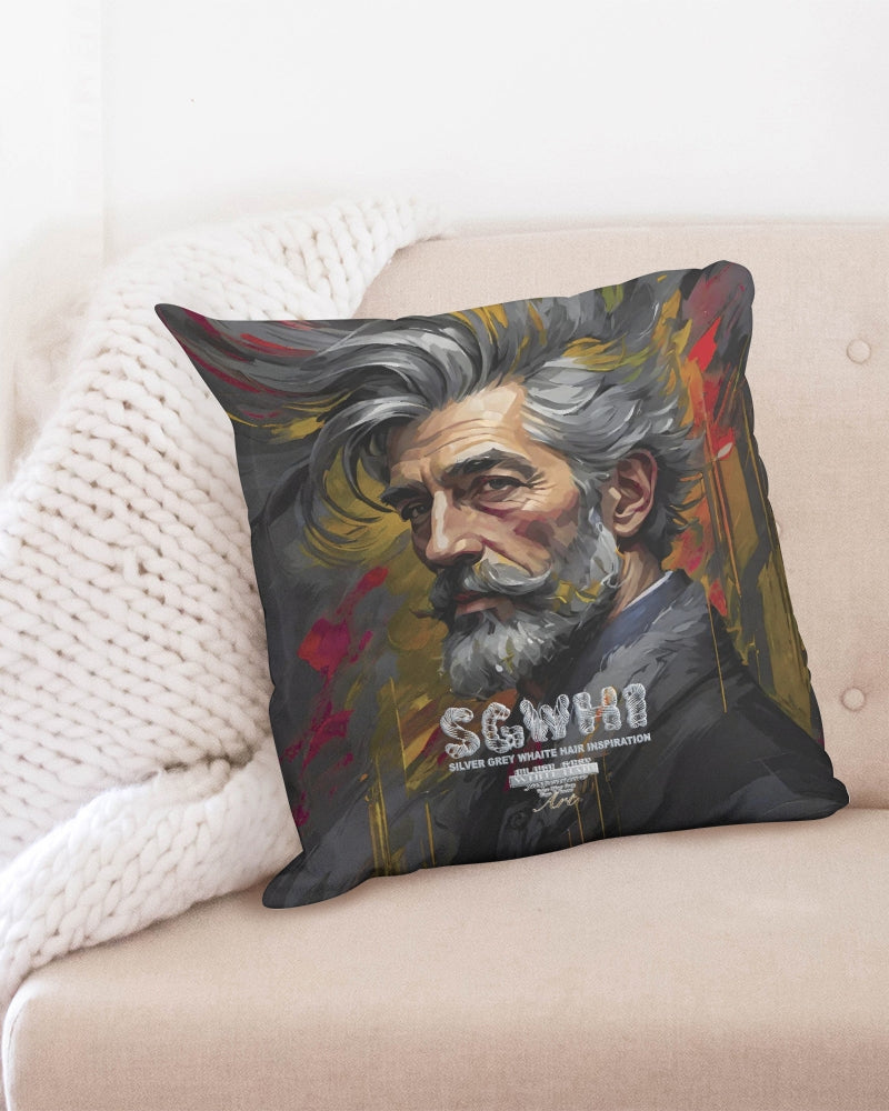 White Knight, Throw Pillow Case 20"x20"
