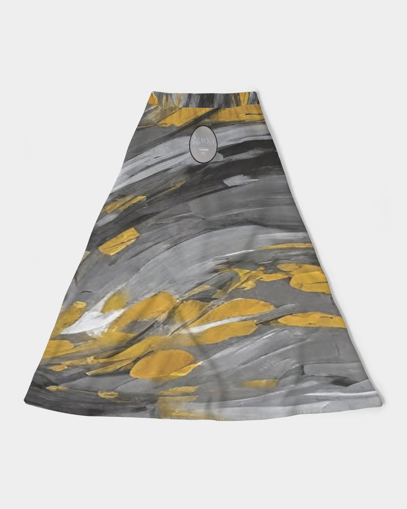 Black Sister Collection [Part 2 ] Women's All-Over Print A-Line Midi Skirt