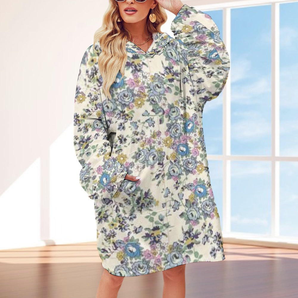 Women's Adult Hooded Blanket Shirt