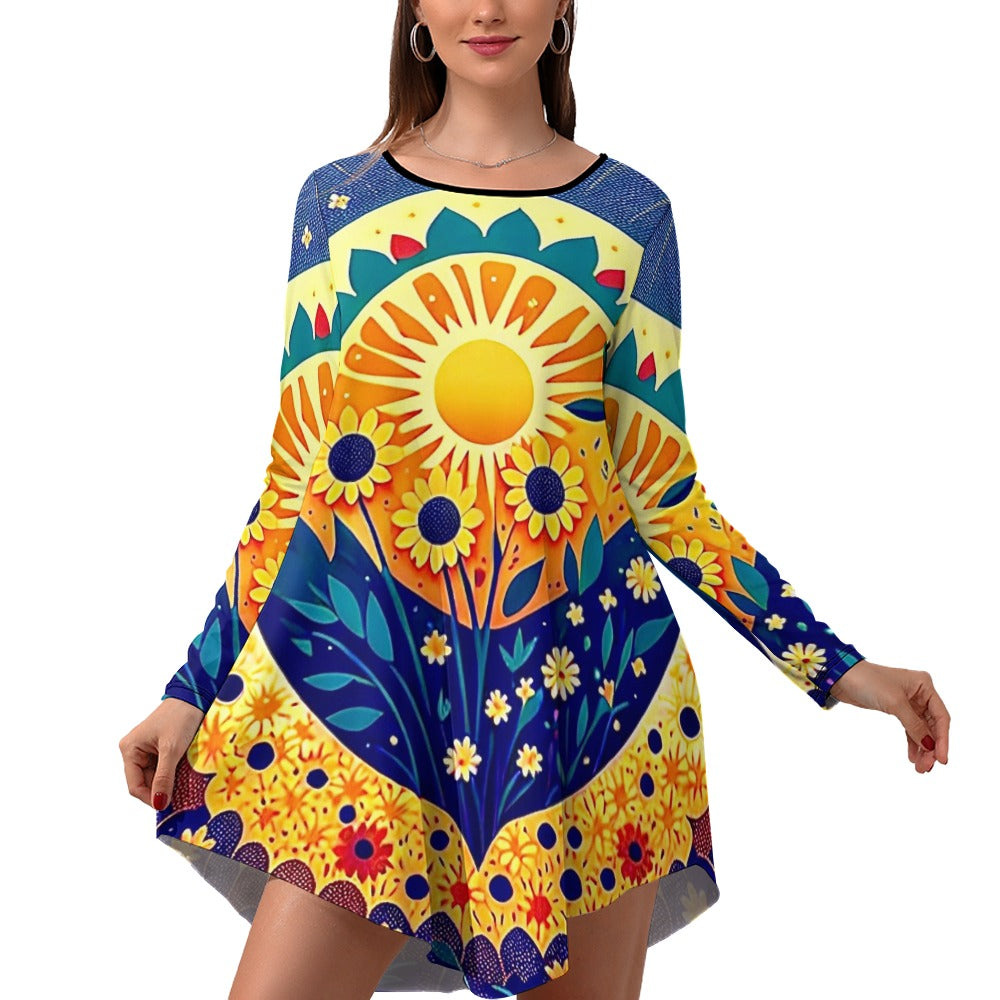 Long-sleeved dress