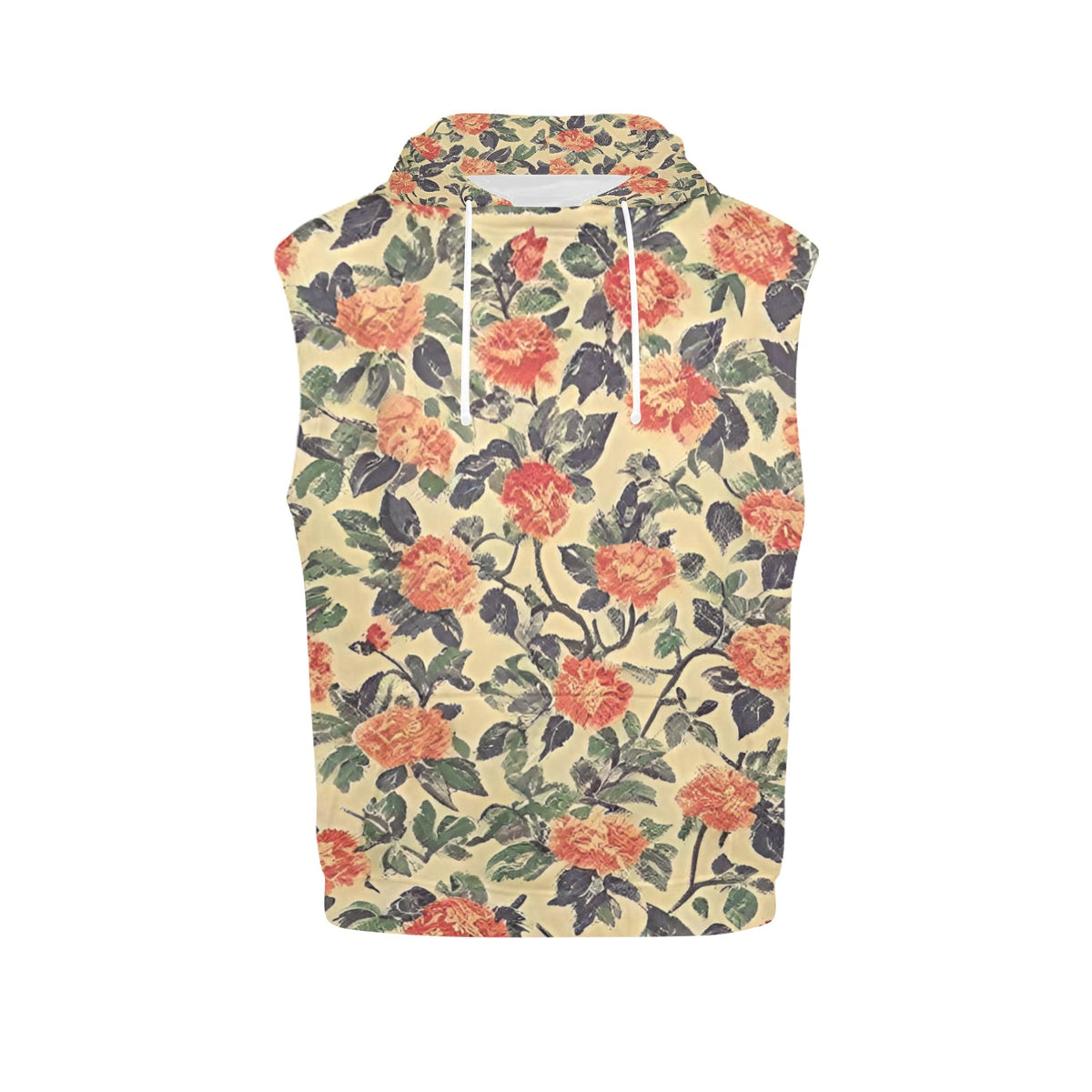 Women's All Over Print Sleeveless Hoodie (Model H15)