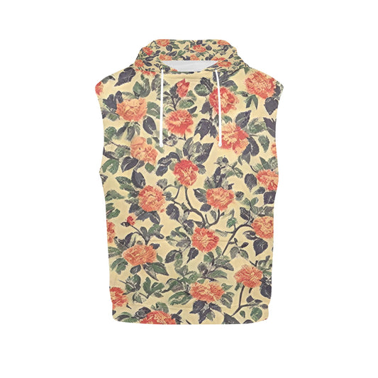 Women's All Over Print Sleeveless Hoodie (Model H15)