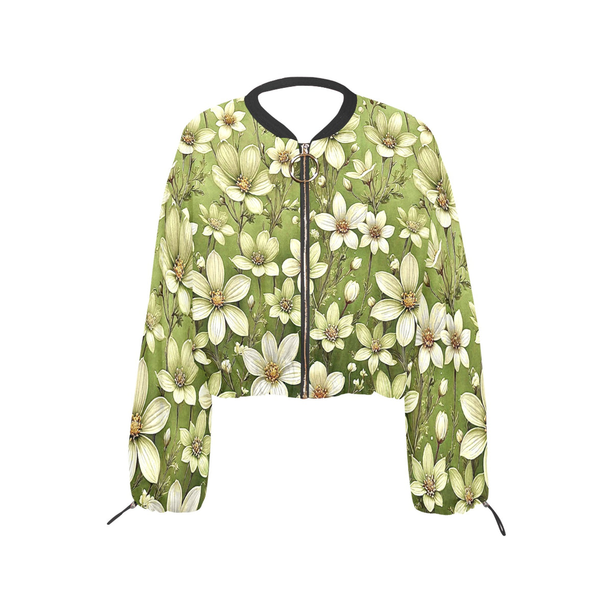 Women's Chiffon Cropped Jacket (Model H30)