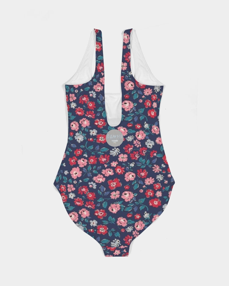 Midnight blue pretty glance.  Women's All-Over Print One-Piece Swimsuit