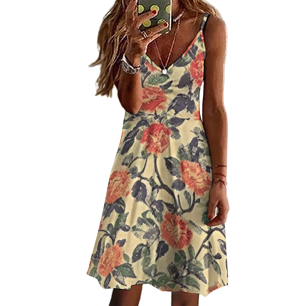Long suspender dress