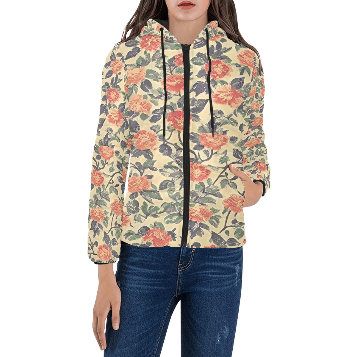 Women's Padded Hooded Jacket (H46)
