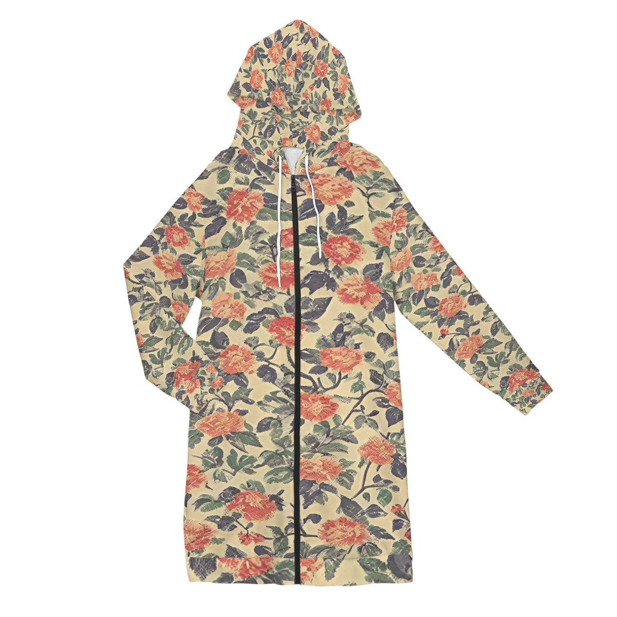 Women's Long Hooded Coat (H72)