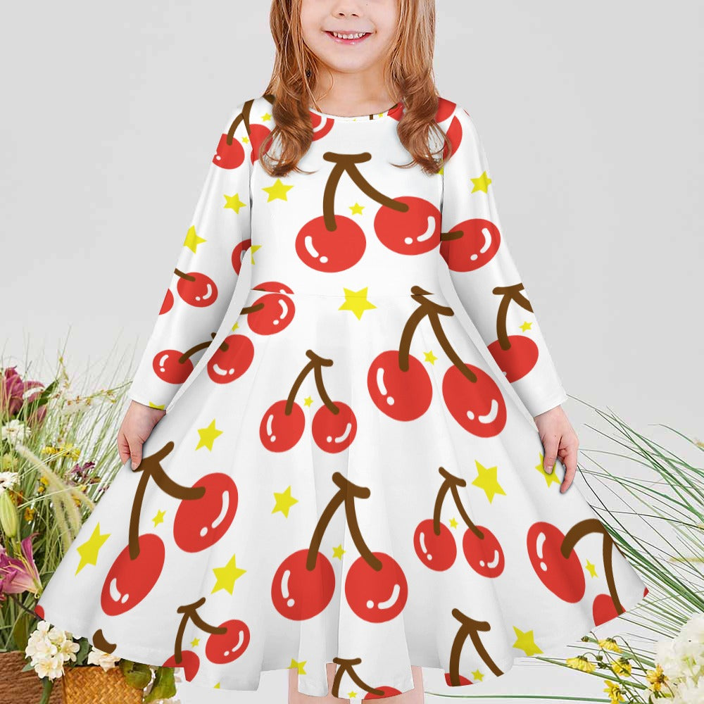 Girls' long sleeve dress